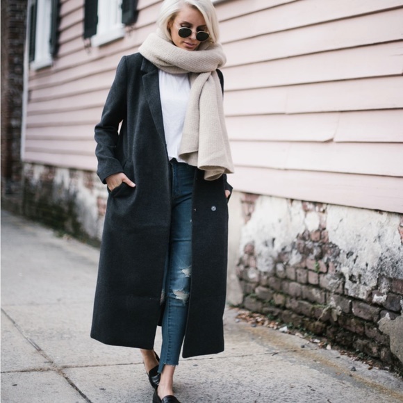 Vintage black wool long maxi coat - Picture 2 of 11